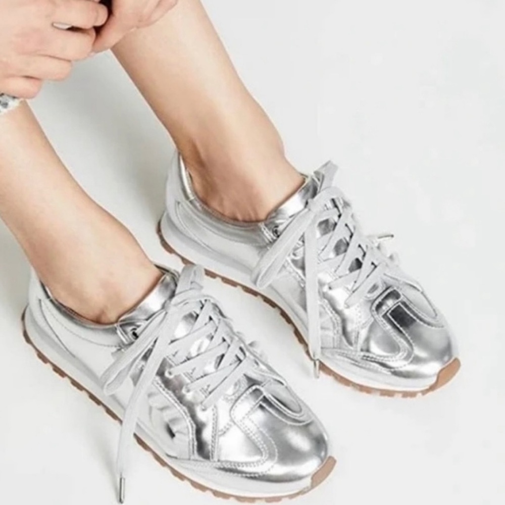 Tory burch metallic sneakers